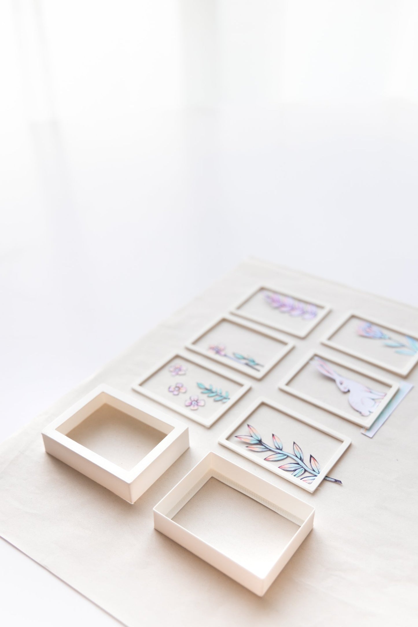 Matchbox-sized diorama frame kit